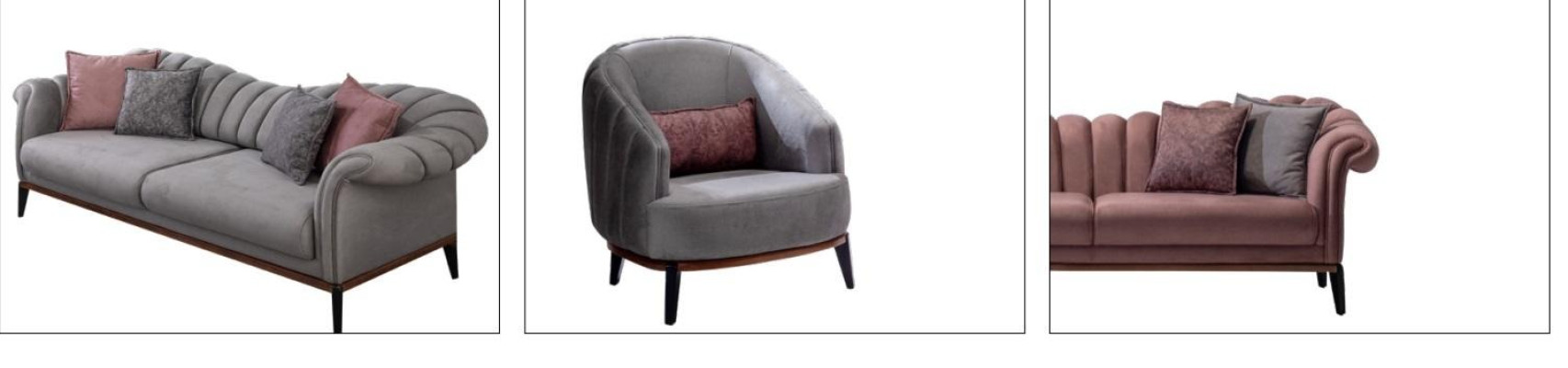Designer Couches Sofas Suite Sofa 3 Seater + 1 Seater Sofa set Upholstery
