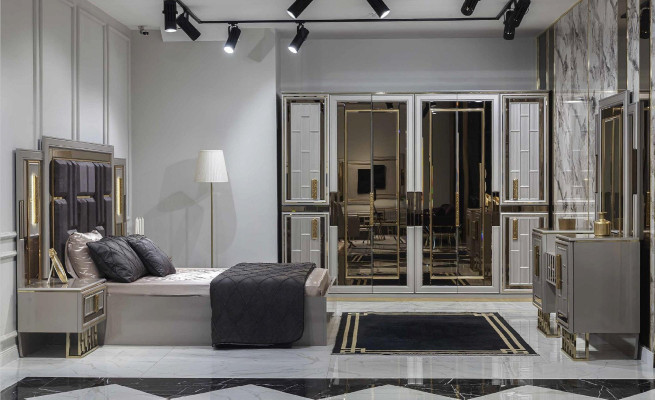 Wardrobe Wardrobe High Gloss Cabinets Shiny Furniture Luxury Glitter