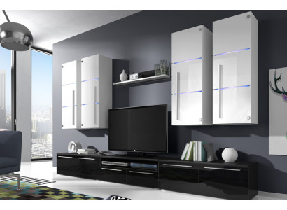 High gloss wall unit wall unit living room wardrobe display case sideboard
