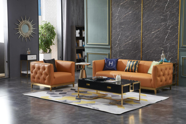 Classic Sofa Couch Upholstery 3+1 Seater Couches Leather Seat Suite
