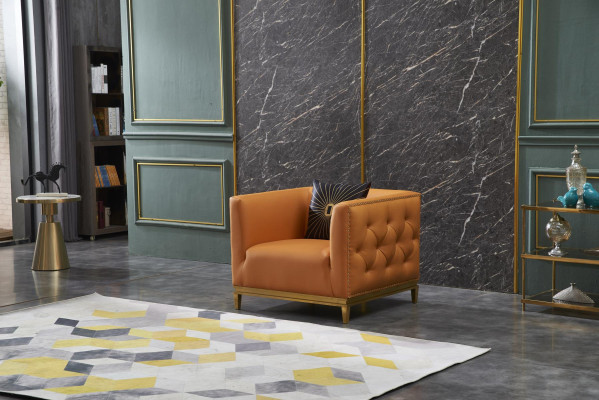 Armchair Design Couch Sofa Seater Leather Lounge Decoration Club Upholstery Luxury Ears