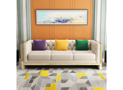 Sofa Design Sofas Upholstery Couches Textile Relax Modern Three-Seater new