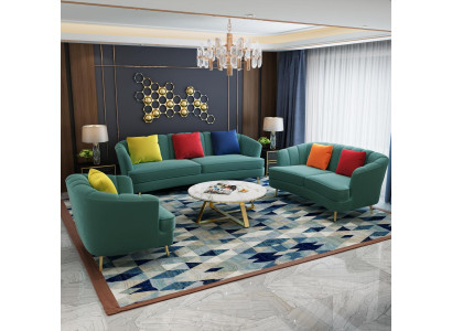 Complete Set Sofa set 3+2+1 Seater Design Sofa Couch Living landscape