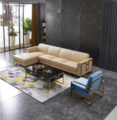 Modern sofa Corner sofa L-shape Armchair Coffee table Stool Corner sofa Upholstery