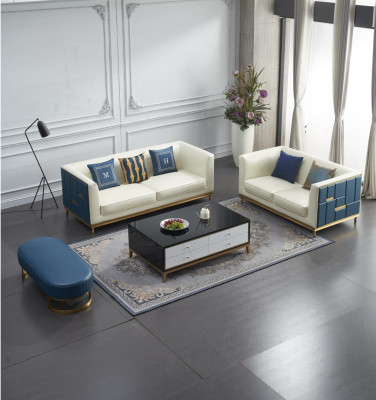 Sofa set 3+2 Seater Side table Coffee table Stool 4 pieces. Living room