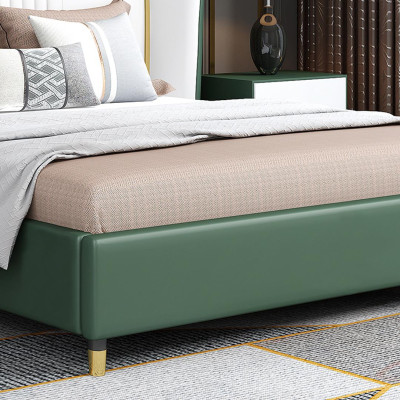 Designer Upholstery Double bed Beds Bed Bedroom Textile Marriage bed Leather