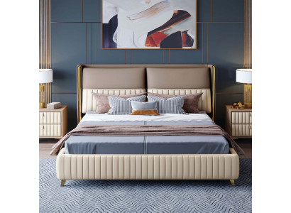Double bed bed marriage bed design luxury beds modern style new 180x200cm!