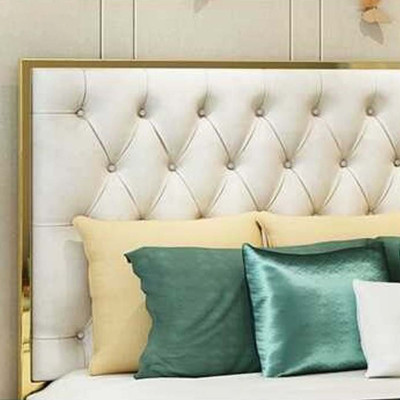 Double bed Bedroom Luxury Hotel Ehe Bed 2x Bedside table 3pcs. Set beds