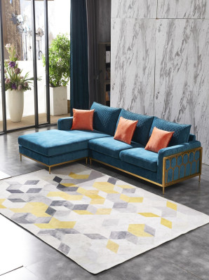 Fabric Modern Couch Living landscape Textile sofa Sofa set Sofa L-shape