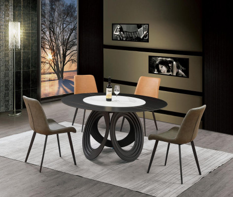 Round Dining Table Table 135cm Metal Round Conference Modern Tables
