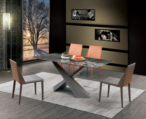 Luxury table column tables dining room group 5 pieces. Set Suite Armchair