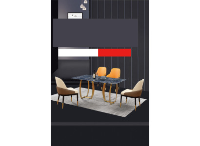 Dining room set dining table 4x chair suite table group 5 pieces. Complete set