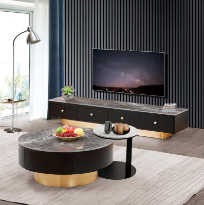 Set 2x Coffee table Coffee table Decorative Side table Designer Living room table