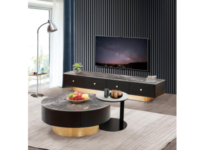 Set 2x Coffee table Coffee table Decorative Side table Designer Living room table