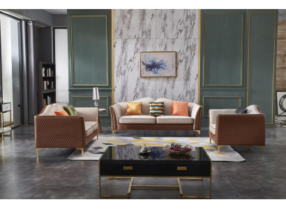 Sofa set 3+2+1 Seater Classic r Living landscape Sofas Decorative Couches new