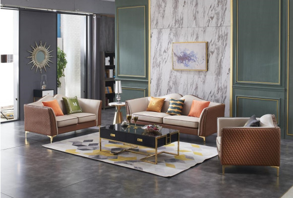 Sofa set 3+2+1 Seater Classic r Living landscape Sofas Decorative Couches new