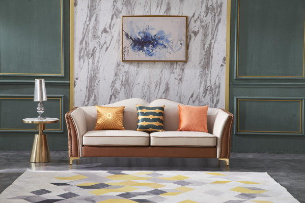 Sofa three-seater couch Classic new Upholstery 3 Seater Leather decorative couches