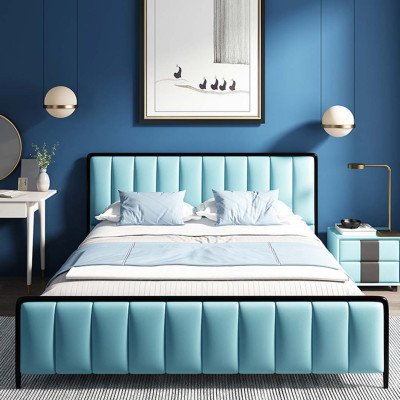 Classic s Bed Double bed Bed 2x Bedside tables Wood Design new Beds 3 pcs. set