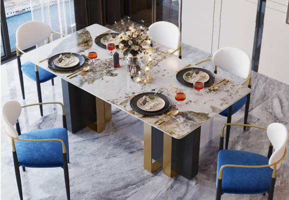Table Marble Style Kitchen Modern Dining table Tables Dining room Luxury Furniture Design