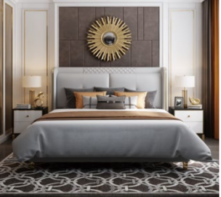 Luxury Bedroom Bed Upholstery Design Double Hotel Marriage Luxury Beds