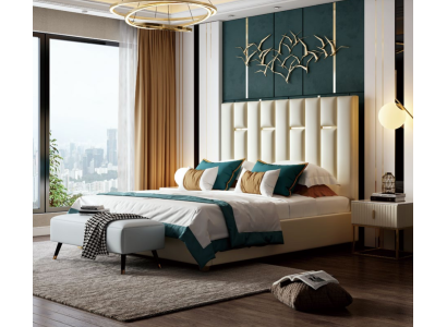 Luxury Bedroom Double bed Bed 150/180x200cm Metal new Hotel