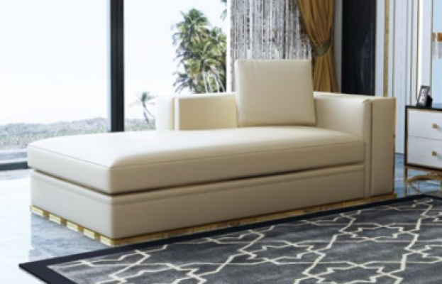 Chaise longue, relaxation lounger, lounge sofa, Chesterfield couch, sofa lounger, leather