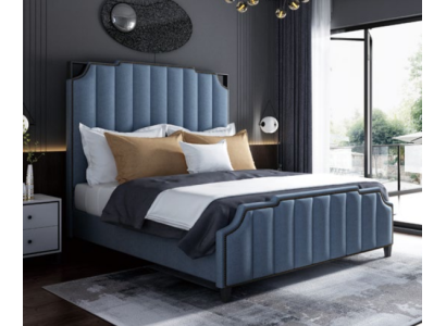 Luxury Bedroom Double bed Bed 150/180x200cm Leather Metal new Hotel