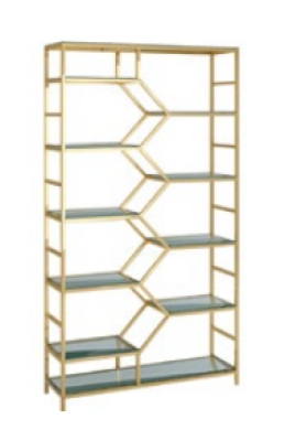 Metal Shelf Divider Designer Luxury Shelves Gold Wardrobe 3pcs