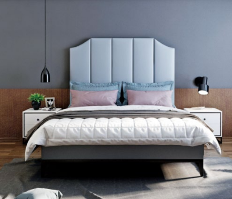 Bed Upholstery Design Luxury Double Hotel Beds Sleep Room Leather 180x200cm