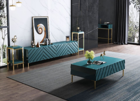 Modern design living wall living room sideboard TV cabinet shelf stand