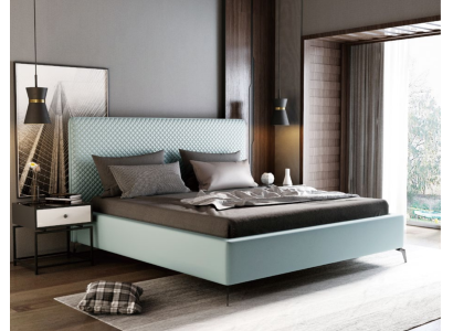 Double bed Leather Bed Beds Bed Leather Upholstery Bedroom Marriage