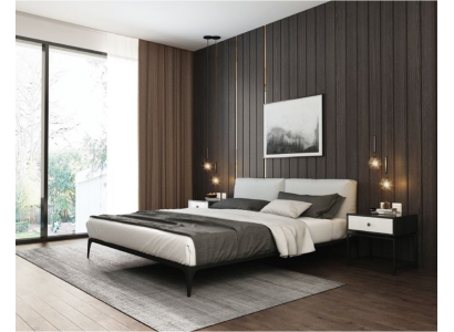 Upholstered bed Beds Bed Hotel Upholstery Designer Double Luxury Decorative Design
