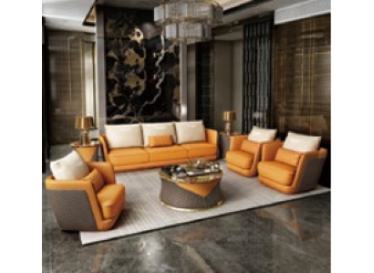 Noble luxury class living room set suite sofa couch upholstery 4 pieces. set