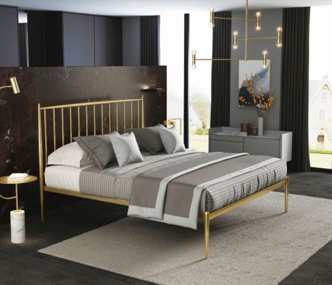 Italian Leather Designer Furniture Bed Double Bedroom 180x200cm