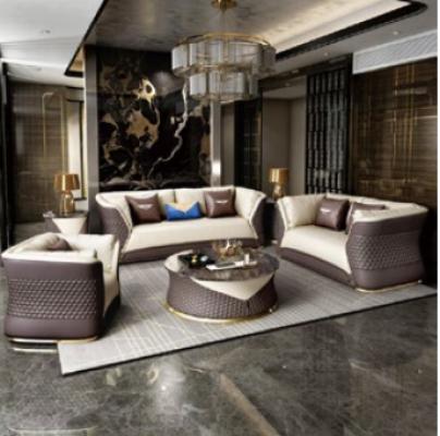 Luxury Furniture Sofa set Couch Sofa Upholstery 3+2+1 Seater with Coffee table