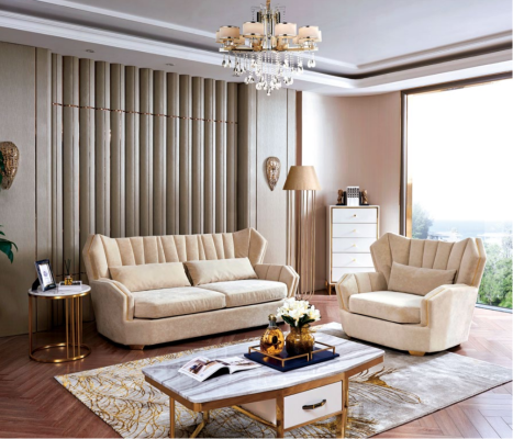 Complete Set Sofa set 3+1 Seater Designer Suite Living landscape new