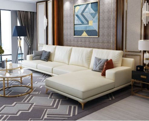 Suite Designer Sofa Couch Corner sofa with Stool Upholstery Living landscape