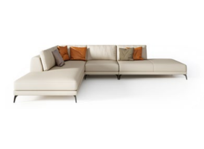 Corner sofa Upholstery Suite Living landscape decor L-shape designer sofa couch