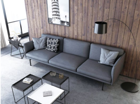 Design Sofa 3 Seater Living room Couch Couches Upholstery Sofas Three-seater