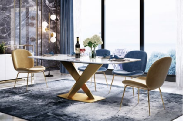 Dining table + 4x Chairs Chair Dining room Set Modern Dining set Table Tables