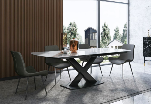 Modern wooden table dining table table wood tables 120/180 cm dining room extendable