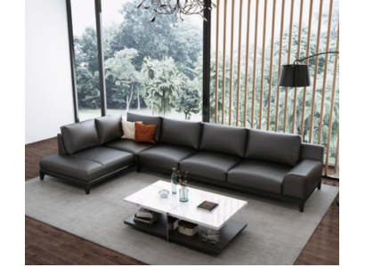 Designer leather sofa Corner sofa Upholstery Corner Couch Seat Corner L-shape Decoration Suite