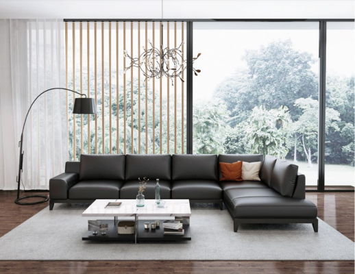 Designer leather sofa Corner sofa Upholstery Corner Couch Seat Corner L-shape Decoration Suite