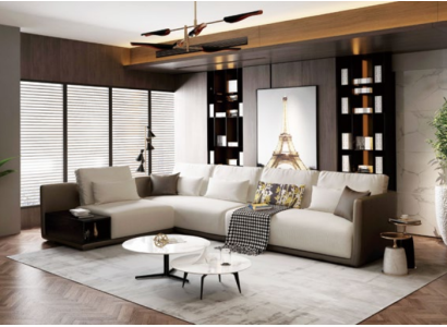 Designer leather sofa Corner sofa Upholstery Corner Couch Seat Corner Decoration L-shape Suite