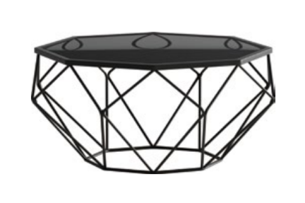 Italian style Furniture stainless steel Coffee table Sofa Glass Tables Order table