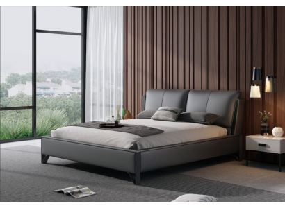 Decorative Bed Upholstery Design Luxury Double Hotel Beds Sleep Room Leather