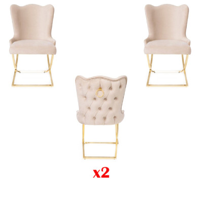 Living room chair upholstered chair Chair Luxury 2x Chair Dining room chair