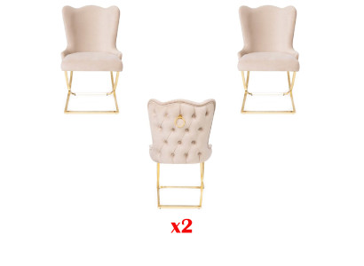 Living room chair upholstered chair Chair Luxury 2x Chair Dining room chair