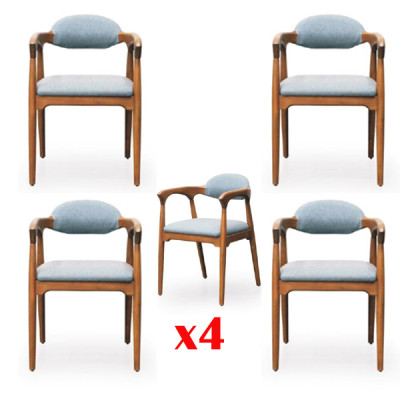 Dining room Suite 4x Chair Set Chairs Lehn Suite Dining set Furniture Group