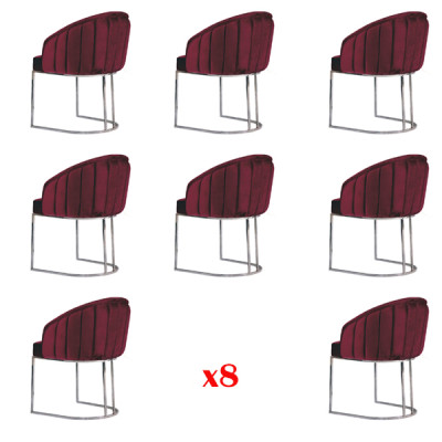 Suite Chairs Upholstery Lehn Design Wood Group new Dining Room 8 Chair